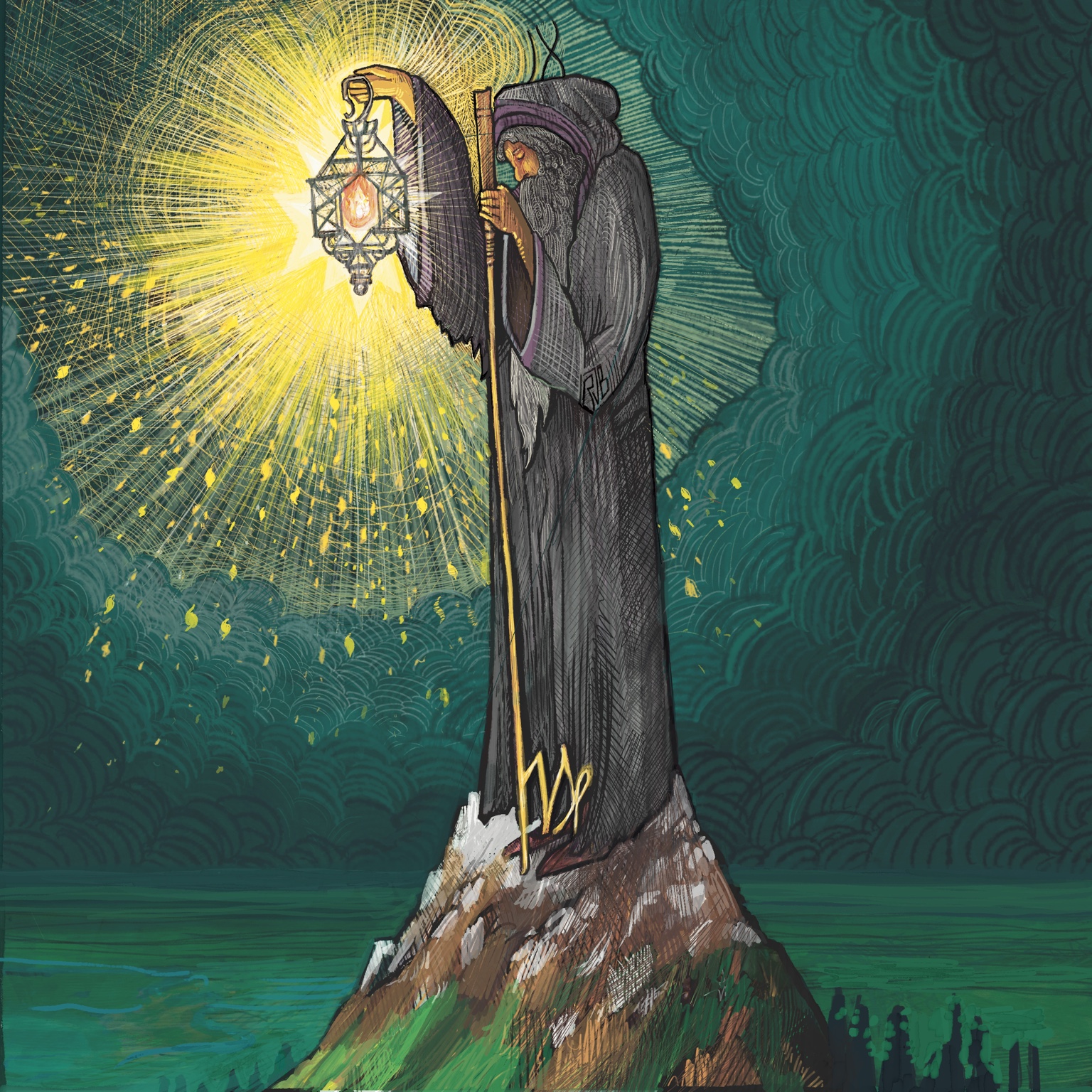 The Hermit from The Insight Tarot Deck