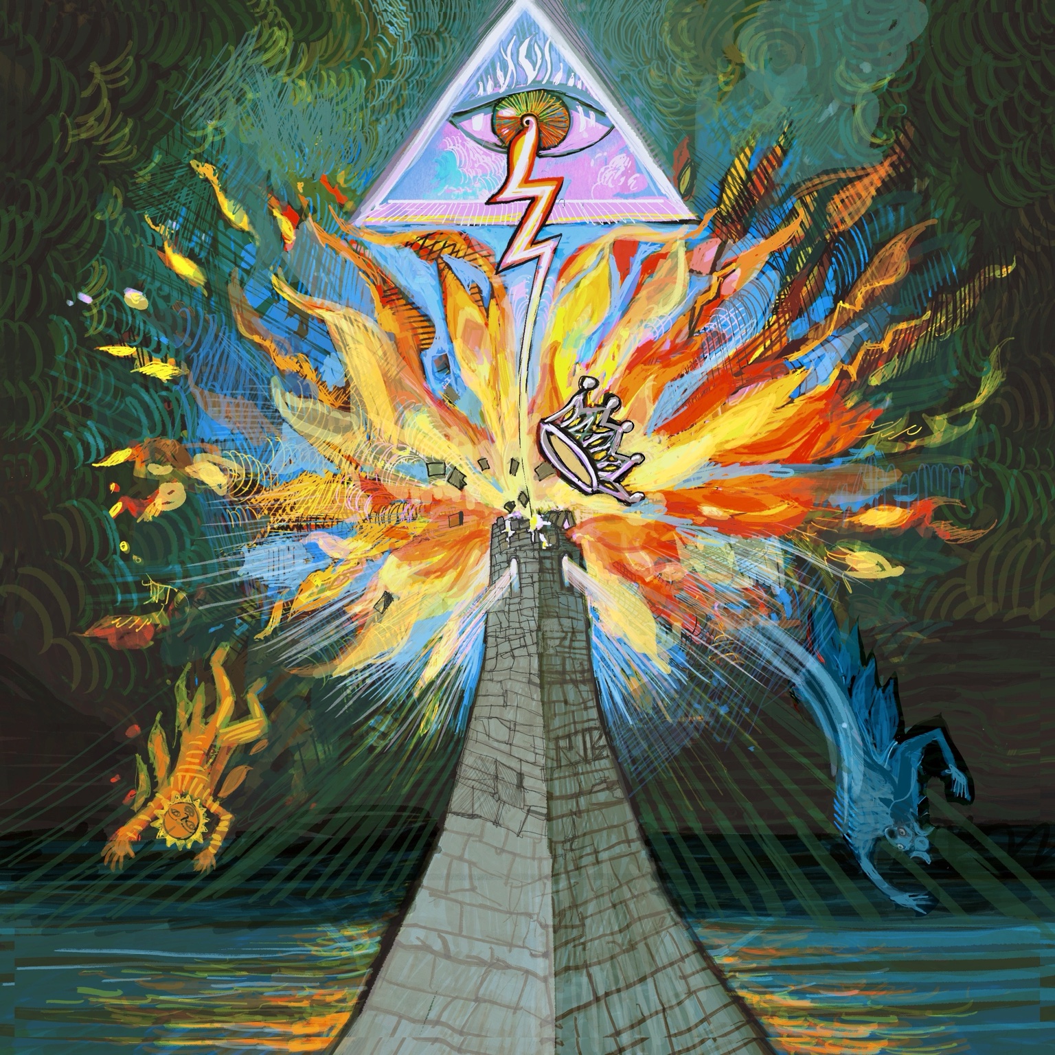 The Tower from The Insight Tarot Deck